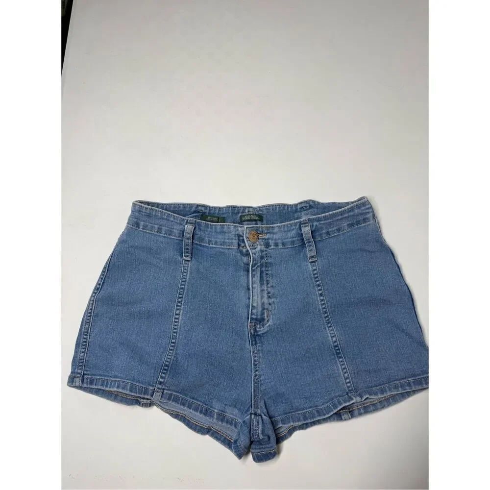 Wild Fable Shorts Womens Super High Rise Denim Jean Med Wash Size 12